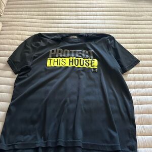 Under Armour Dark Shirt with Bold Graphic